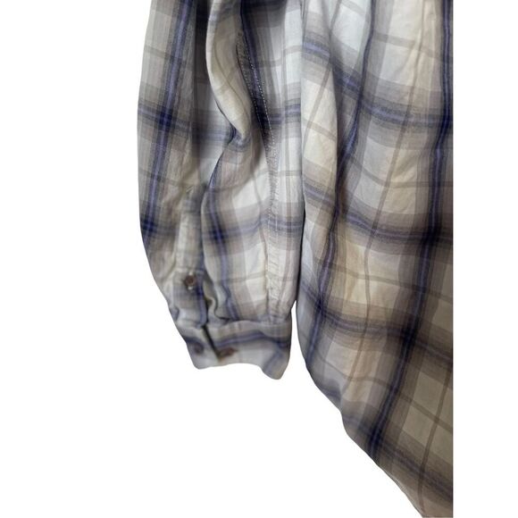 Stetson Men's Purple & Gray Plaid Collared Buttons Down Shirt Size XL - Picture 6 of 12